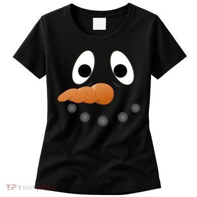 Funny Snowman Face Women's T-Shirt