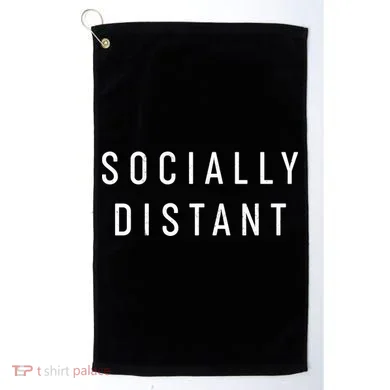 Funny Socially Distant Golf Towel