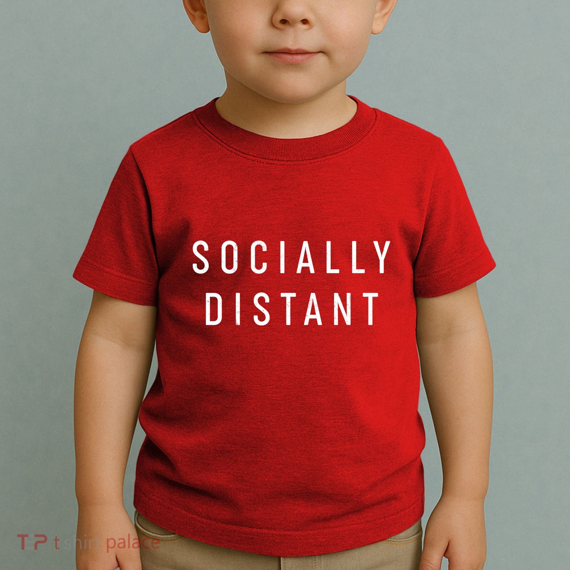 Funny Socially Distant  Toddler T-Shirt