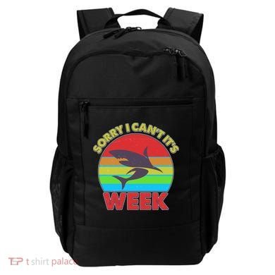 Funny Sorry I Can't It's Shark Week Backpack