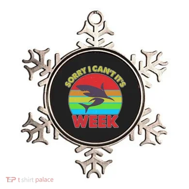 Funny Sorry I Can't It's Shark Week Ornament