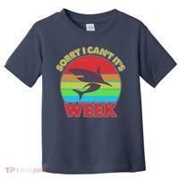 Funny Sorry I Can't It's Shark Week Toddler T-Shirt thumb 0