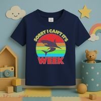 Funny Sorry I Can't It's Shark Week Toddler T-Shirt thumb 3