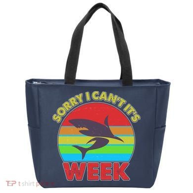 Funny Sorry I Can't It's Shark Week Tote Bag