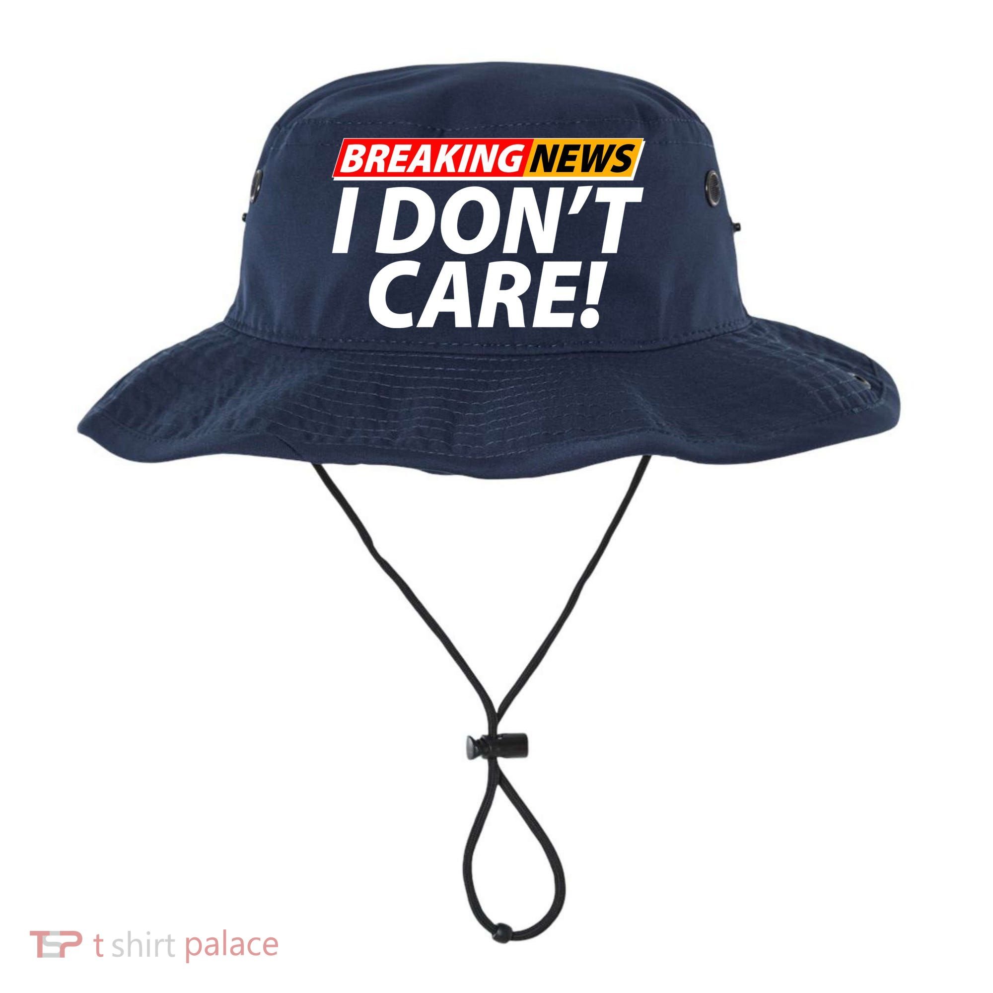 Funny Spoof Meme Breaking News I Don't Care Bucket Hat