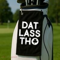 Funny St. Patrick's Day - Dat Lass Tho Golf Towel thumb 2