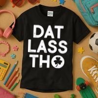 Funny St. Patrick's Day - Dat Lass Tho Kids T-Shirt thumb 3