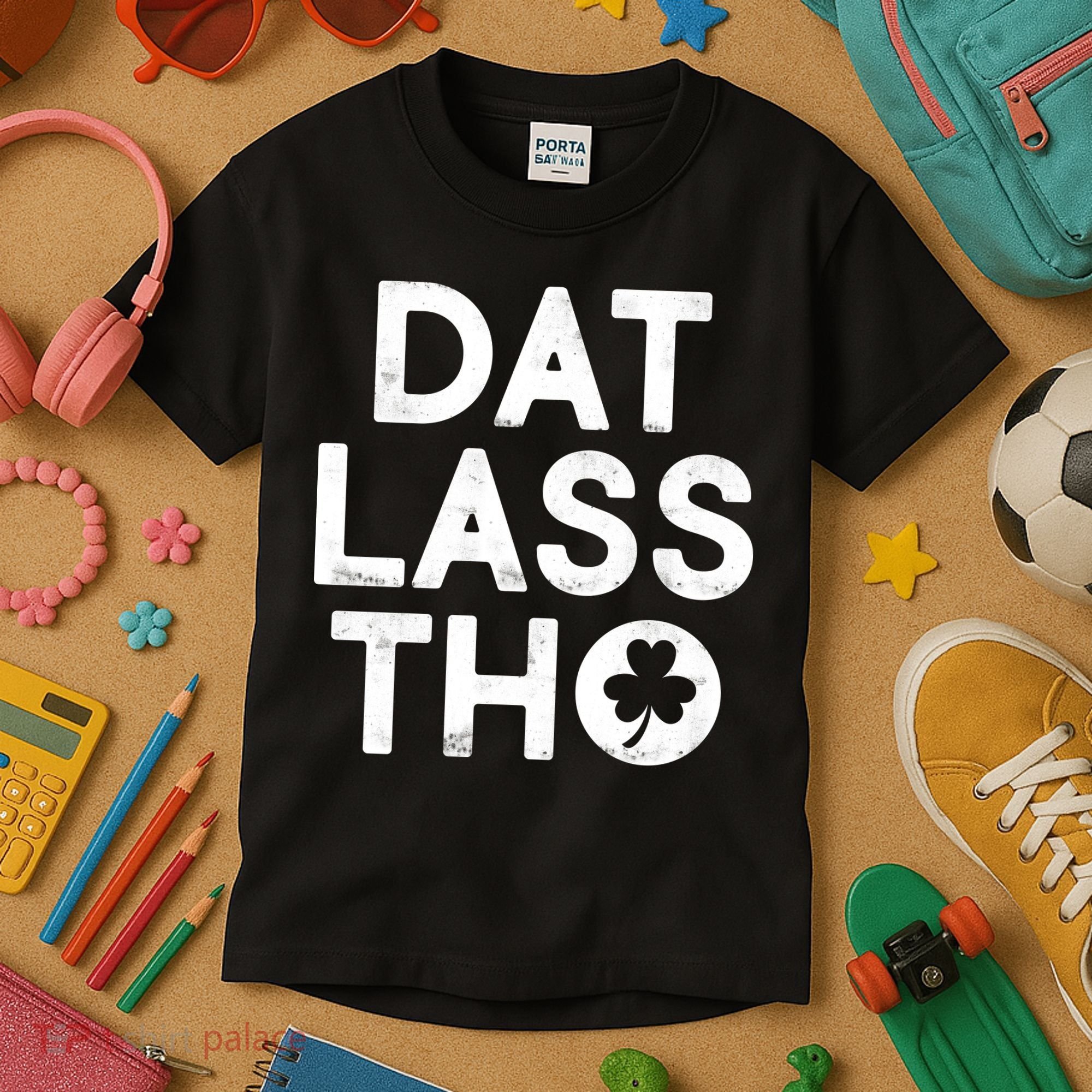 Funny St. Patrick's Day - Dat Lass Tho Kids T-Shirt