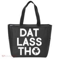 Funny St. Patrick's Day - Dat Lass Tho Tote Bag thumb 0
