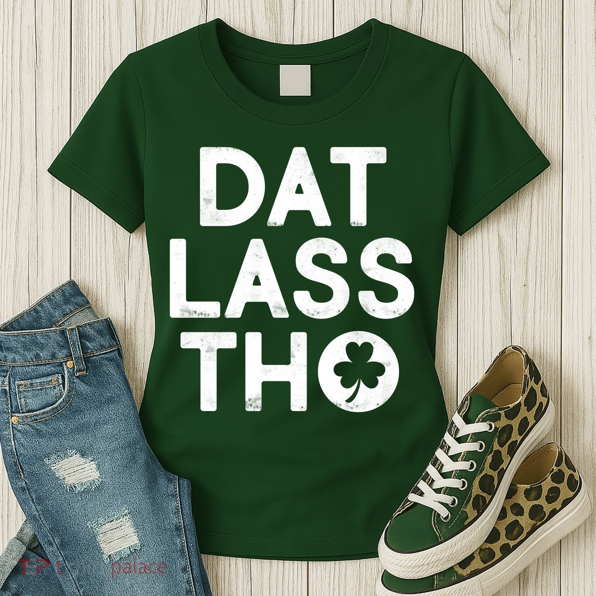 Funny St. Patrick's Day - Dat Lass Tho Women's T-Shirt