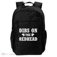 Funny St. Patrick's Day - Dibs On The Redhead Backpack thumb 0
