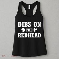 Funny St. Patrick's Day - Dibs On The Redhead Women's Tank Top thumb 3