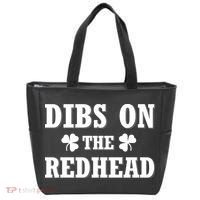 Funny St. Patrick's Day - Dibs On The Redhead Tote Bag thumb 0