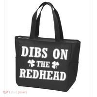 Funny St. Patrick's Day - Dibs On The Redhead Tote Bag thumb 3