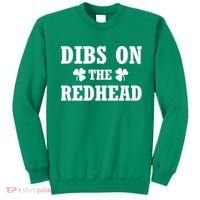 Funny St. Patrick's Day - Dibs On The Redhead Sweatshirt thumb 0