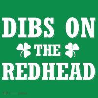 Funny St. Patrick's Day - Dibs On The Redhead Women's T-Shirt thumb 6