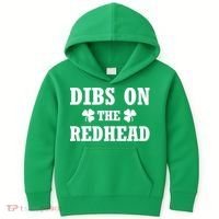 Funny St. Patrick's Day - Dibs On The Redhead Kids Hoodie thumb 0