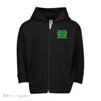Funny St. Patrick's Day Quote Toddler Zip Fleece Hoodie thumb 0