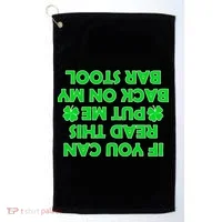 Funny St. Patrick's Day Quote Golf Towel thumb 0
