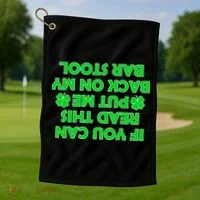 Funny St. Patrick's Day Quote Golf Towel thumb 1