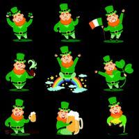 Funny St. Patrick's Day Shamrock Beer Leprechaun Emojis Toddler Hoodie thumb 2