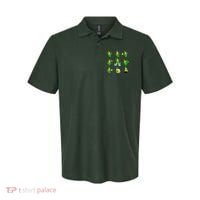 Funny St. Patrick's Day Shamrock Beer Leprechaun Emojis Polo thumb 0