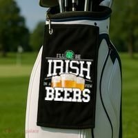 Funny St Patricks Day - I'll Be Irish In A Few Beers Golf Towel thumb 2