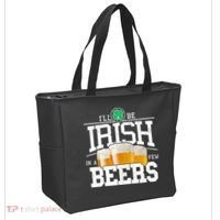 Funny St Patricks Day - I'll Be Irish In A Few Beers Tote Bag thumb 2