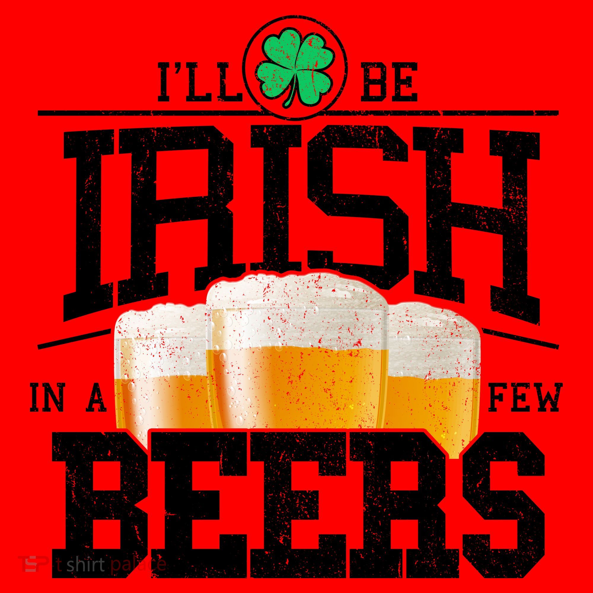 Funny St Patricks Day - I'll Be Irish In A Few Beers Santa Hat