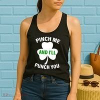 Funny St Patricks Day - Pinch Me I'll Punch You Women's Tank Top thumb 2