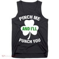 Funny St Patricks Day - Pinch Me I'll Punch You Tank Top thumb 0
