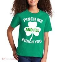 Funny St Patricks Day - Pinch Me I'll Punch You Kids T-Shirt thumb 2