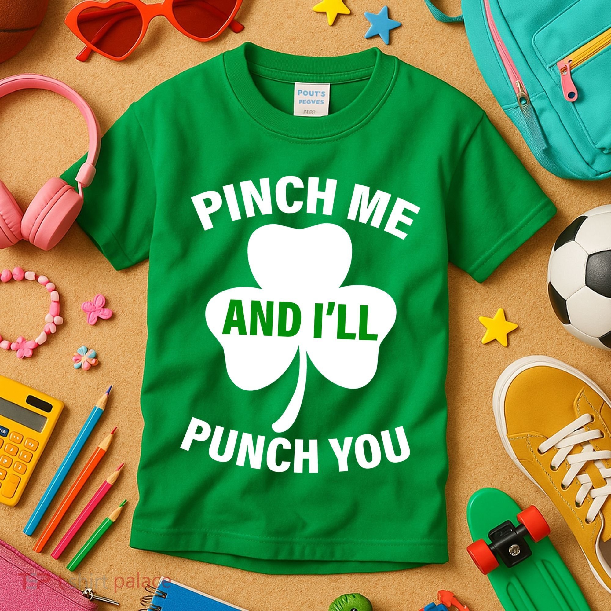 Funny St Patricks Day - Pinch Me I'll Punch You Kids T-Shirt