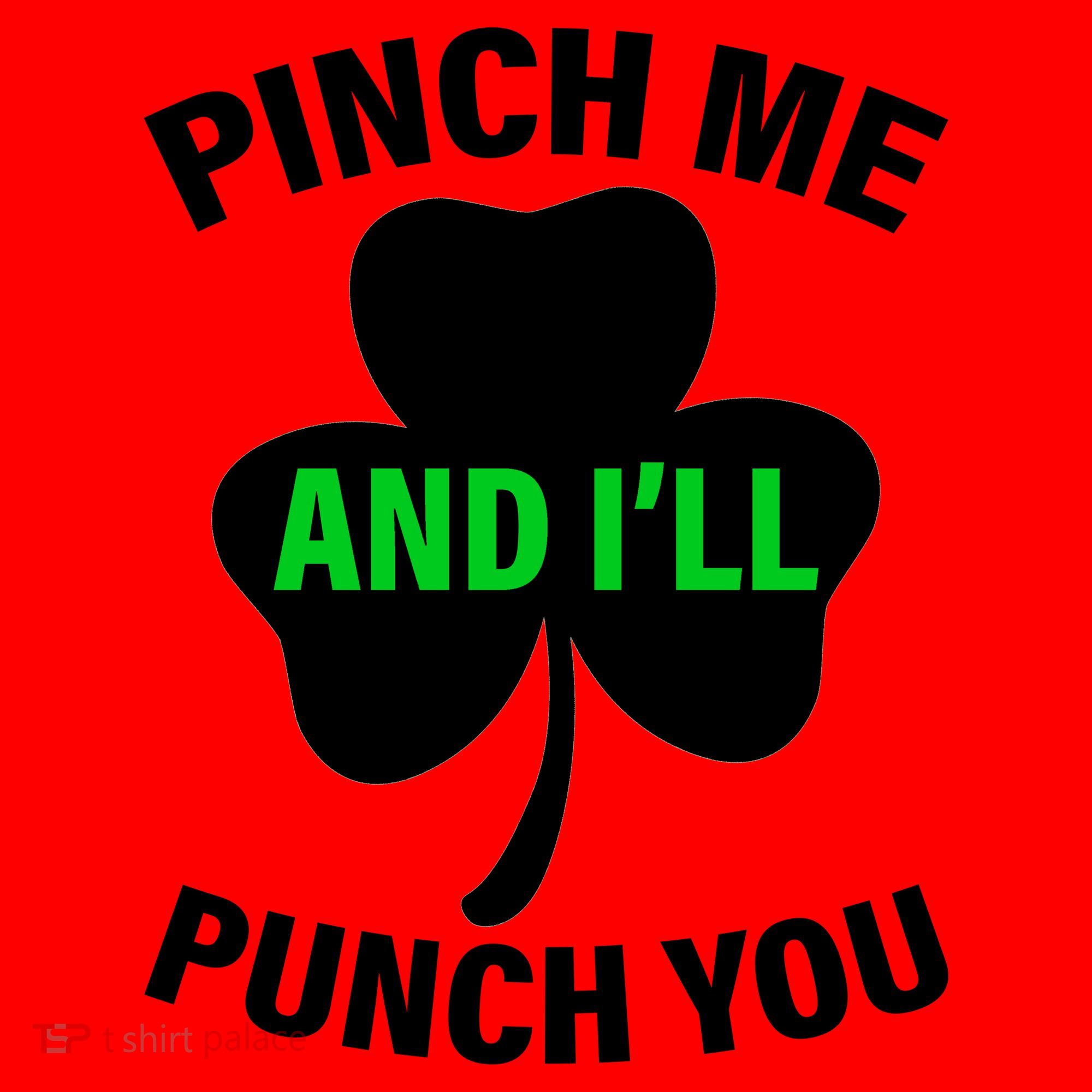 Funny St Patricks Day - Pinch Me I'll Punch You Santa Hat