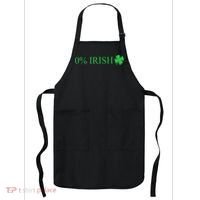 Funny St Patrick's Day 0 Percent Zero Percent Irish Apron thumb 0