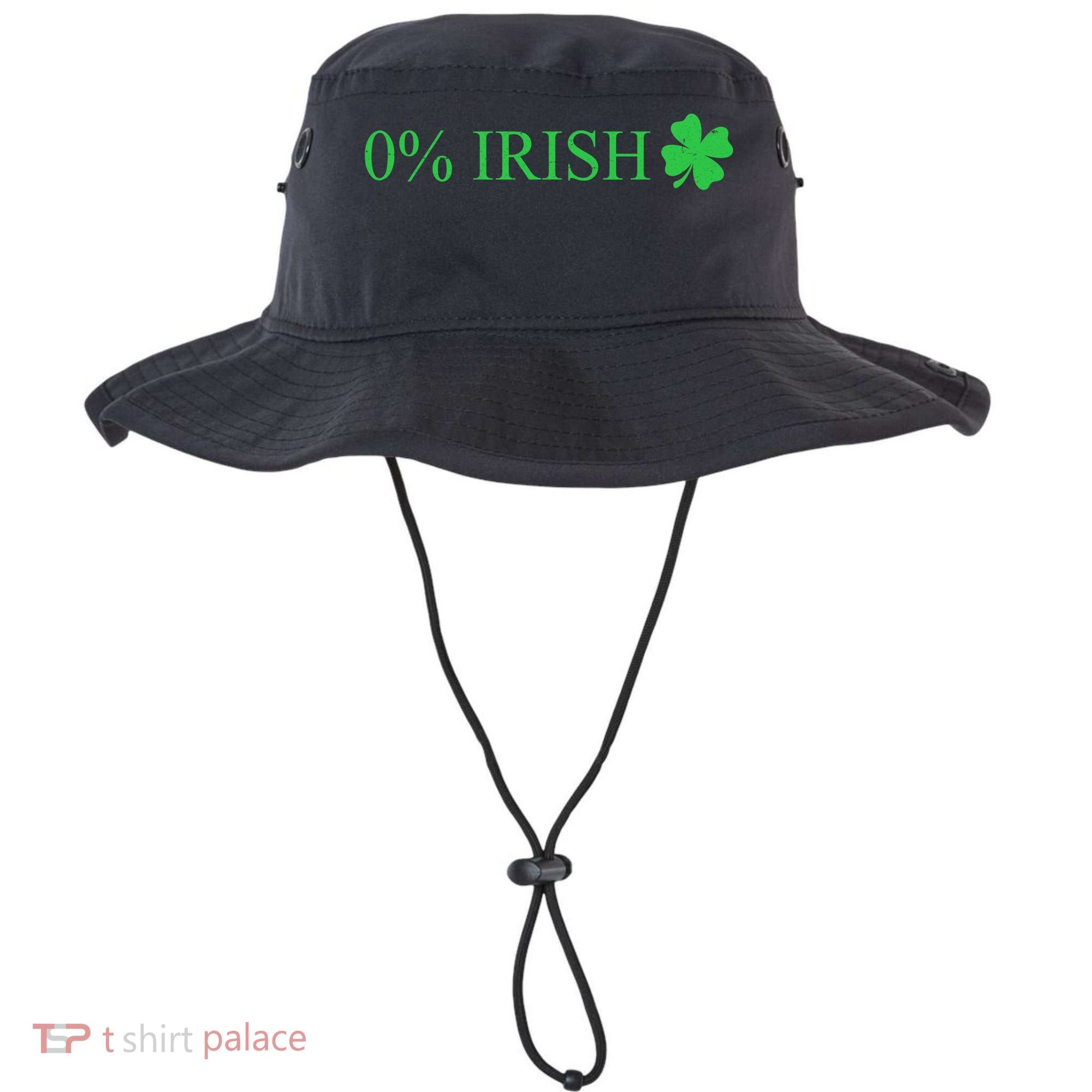 Funny St Patrick's Day 0 Percent Zero Percent Irish Bucket Hat