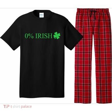 Funny St Patrick's Day 0 Percent Zero Percent Irish Pajama Set