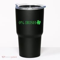 Funny St Patrick's Day 0 Percent Zero Percent Irish Tumbler thumb 0