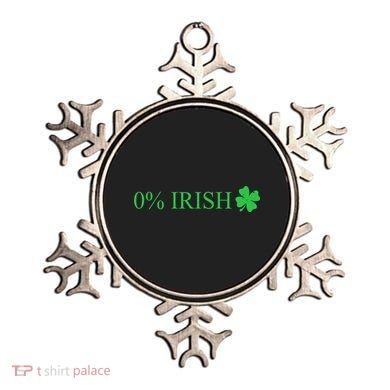 Funny St Patrick's Day 0 Percent Zero Percent Irish Ornament