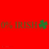 Funny St Patrick's Day 0 Percent Zero Percent Irish Santa Hat thumb 1