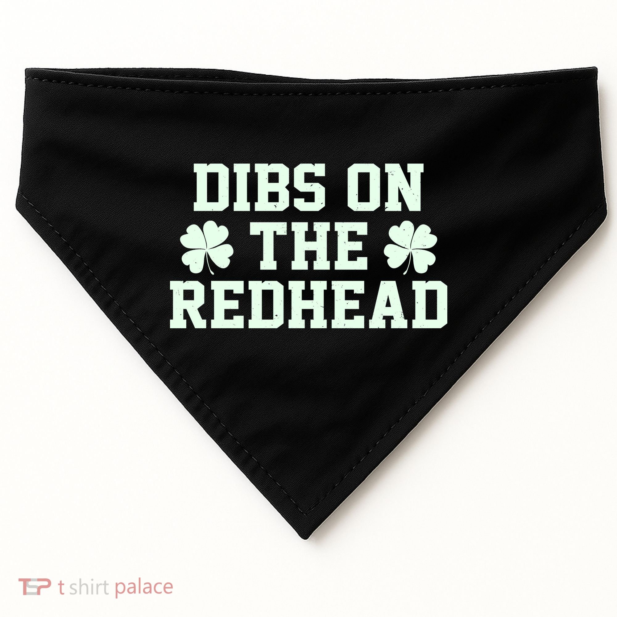 Funny St Patrick's Day Dibs On The Redhead USA-Made Doggie Bandana