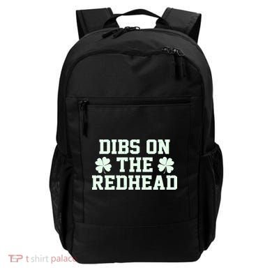 Funny St Patrick's Day Dibs On The Redhead Backpack