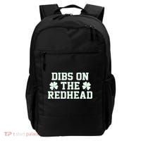 Funny St Patrick's Day Dibs On The Redhead Backpack thumb 0