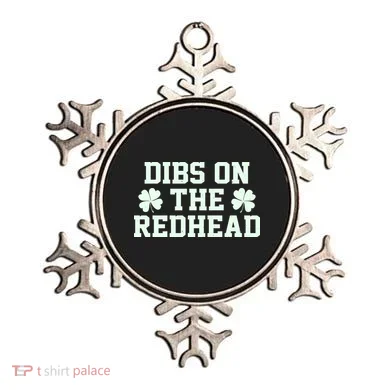 Funny St Patrick's Day Dibs On The Redhead Ornament