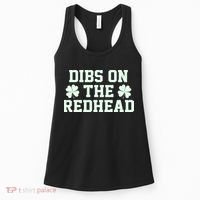 Funny St Patrick's Day Dibs On The Redhead Women's Tank Top thumb 0