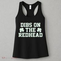 Funny St Patrick's Day Dibs On The Redhead Women's Tank Top thumb 3