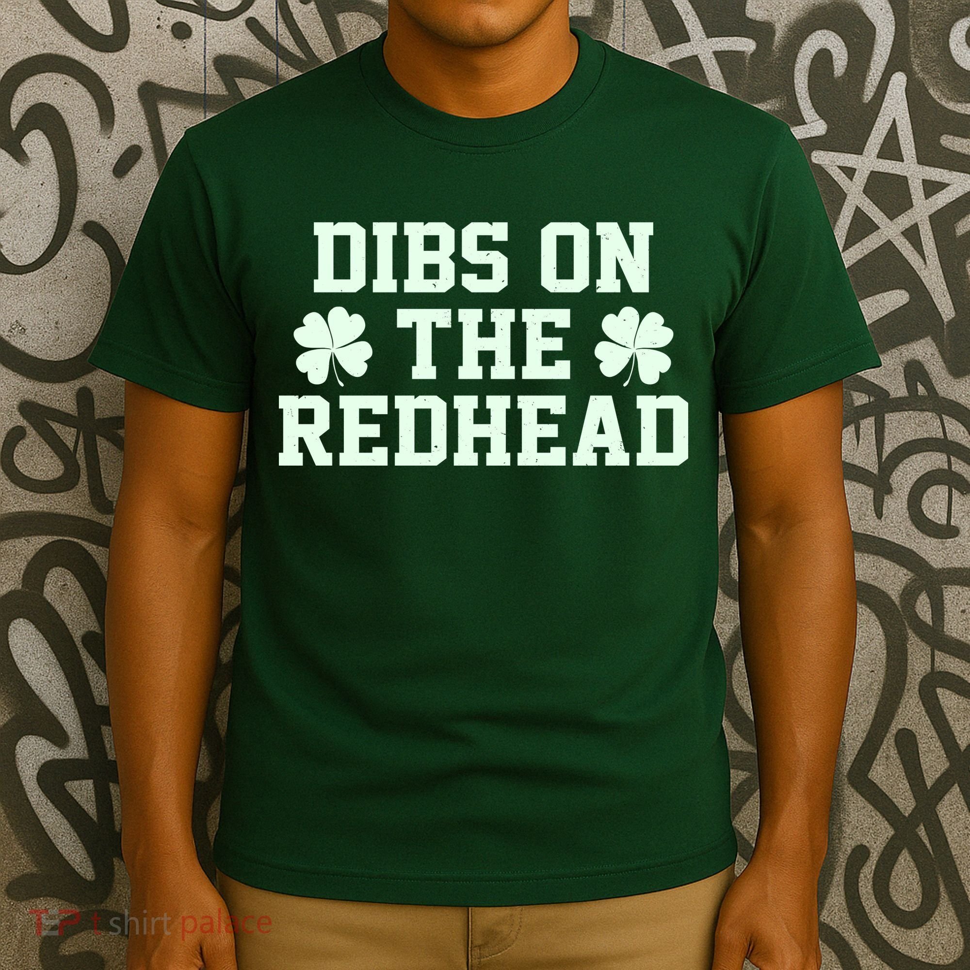 Funny St Patrick's Day Dibs On The Redhead T-Shirt