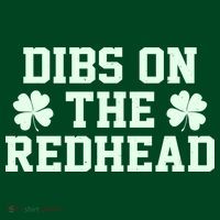 Funny St Patrick's Day Dibs On The Redhead Visor thumb 3