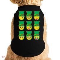 Funny St Patrick's Day Irish Emojis Doggie Tank thumb 0
