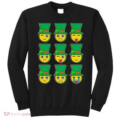 Funny St Patrick's Day Irish Emojis Sweatshirt